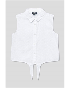 Блуза хлопковая без рукавов с шитьем Ovs