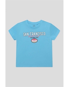 Футболка хлопковая с принтом Ovs