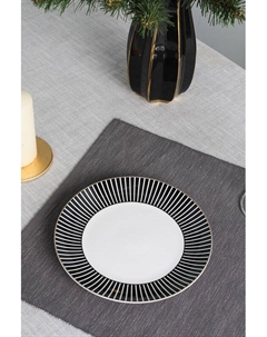 Фарфоровая десертная тарелка Righe Nere Coincasa