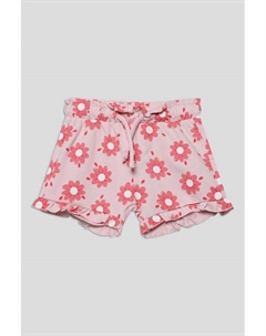 Шорты хлопковые на кулиске с принтом Fagottino