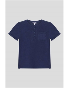 Футболка хлопковая с карманом и пуговицами Fagottino