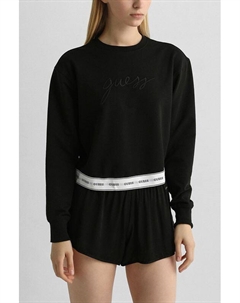 Свитшот хлопковый с логотипом Guess