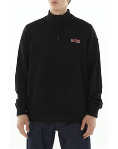 Толстовка хлопковая с воротником на молнии Hugo