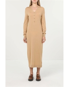 Платье шерстяное с v-вырезом Calvin klein