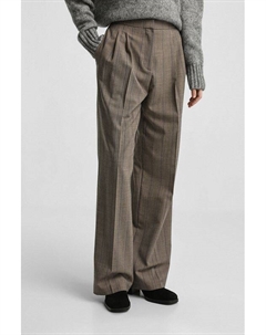 Брюки свободного кроя из смесовой шерсти Hugo