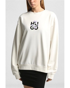 Свитшот хлопковый с логотипом Hugo