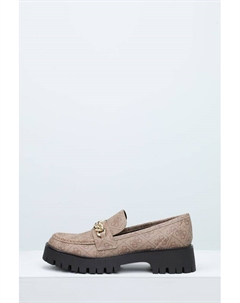 Туфли лоферы с притом из монограмм Almosty Guess