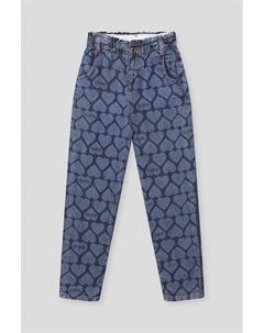 Джинсы на эластичном поясе с принтом Guess