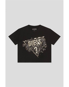 Футболка хлопковая с логотипом Guess