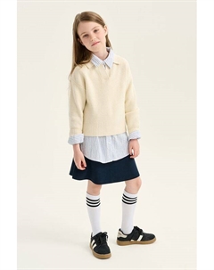 Пуловер с отложным воротником Tom tailor