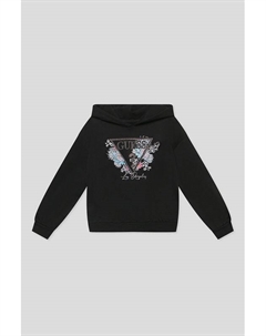 Худи хлопковое с декором Guess