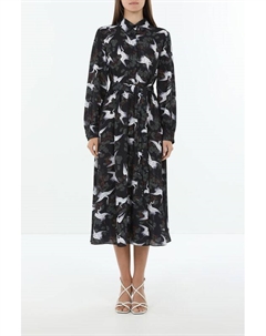 Платье-рубашка с принтом на поясе Belucci
