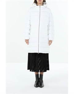 Пуховик удлиненный с капюшоном Geox