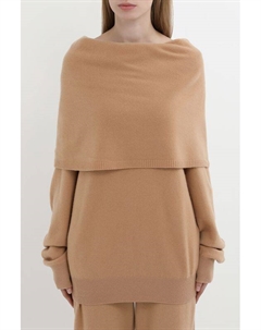 Пуловер шерстяной с открытыми плечами Sabrina scala