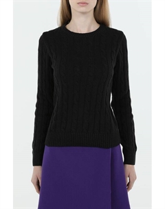 Джемпер хлопковый вязки косами Piombo