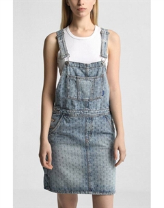 Сарафан джинсовый с принтом Hugo blue