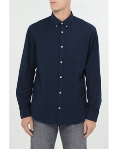 Рубашка хлопковая с воротником на пуговицах Jack & jones