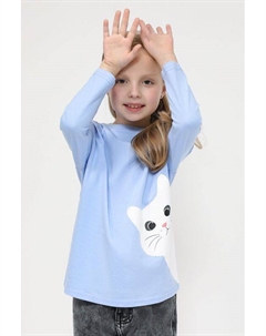 Хлопковый лонгслив с принтом Gioco