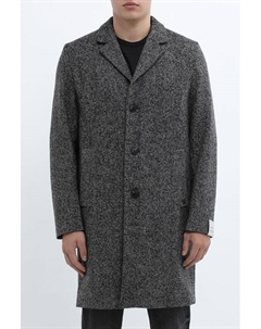 Пальто из смесовой шерсти с принтом елочка Marc o'polo