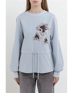 Свитшот на кулиске с декором Auranna