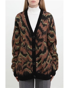 Кардиган из смесовой шерсти с принтом Hugo