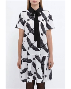 Платье с бантом и воланом Belucci