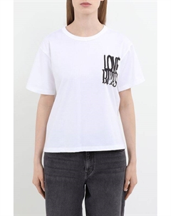 Футболка хлопковая с принтом Hugo