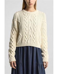 Джемпер из хлопка и шерсти текстурный Hugo