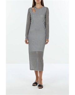 Платье из сетки с узором гусиная лапка Hugo