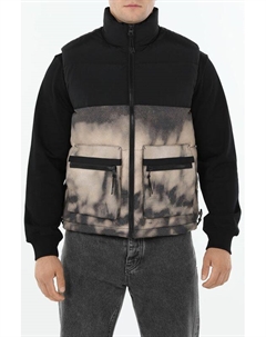 Жилет утепленный с воротником стойкой и карманами Hugo