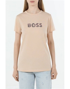 Футболка хлопковая с логотипом Boss