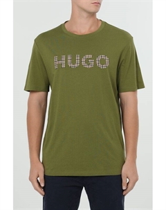 Футболка хлопковая с логотипом Hugo