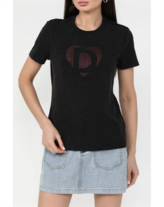 Футболка хлопковая со стразами Desigual