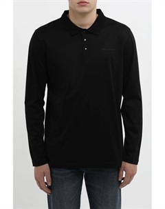 Поло хлопковое с длинным рукавом Karl lagerfeld