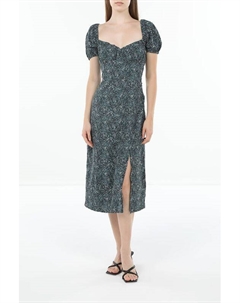 Платье с рукавами фонариками и разрезом S.oliver