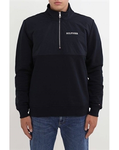 Толстовка хлопковая с воротником на молнии Tommy hilfiger