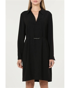 Платье с воротником поло и пряжкой на поясе Calvin klein