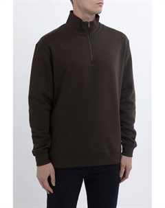 Пуловер из смесового хлопка с воротником на молнии Jack & jones