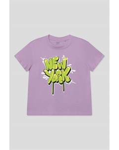 Футболка хлопковая с принтом Ovs