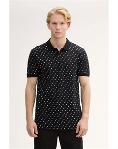 Поло хлопковое с принтом Tom tailor