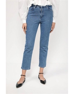 Джинсы с эффектом потертости укороченные Hugo