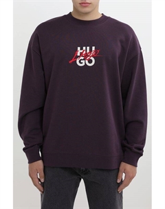 Свитшот хлопковый с логотипом Hugo