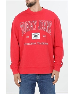 Свитшот хлопковый с логотипом Tommy jeans