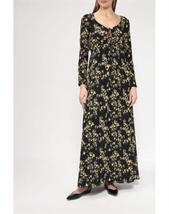 Платье миди с цветочным принтом Hugo