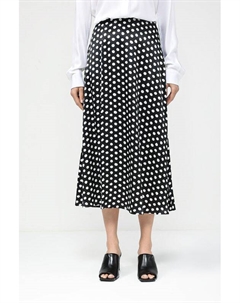 Юбка с разрезом в горох Belucci