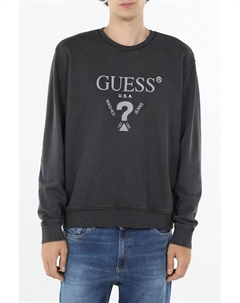 Свитшот хлопковый с логотипом Guess