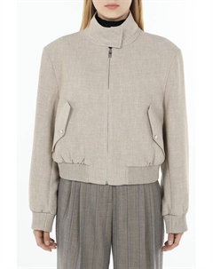 Жакет с воротником стойкой и трикотажными манжетами Boss