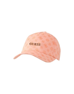 Бейсболка хлопковая с принтом из монограмм Guess