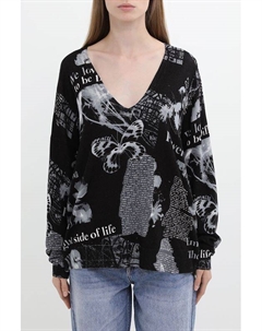 Пуловер c текстовым принтом Desigual