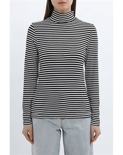 Водолазка с воротником стойкой в полоску Ovs